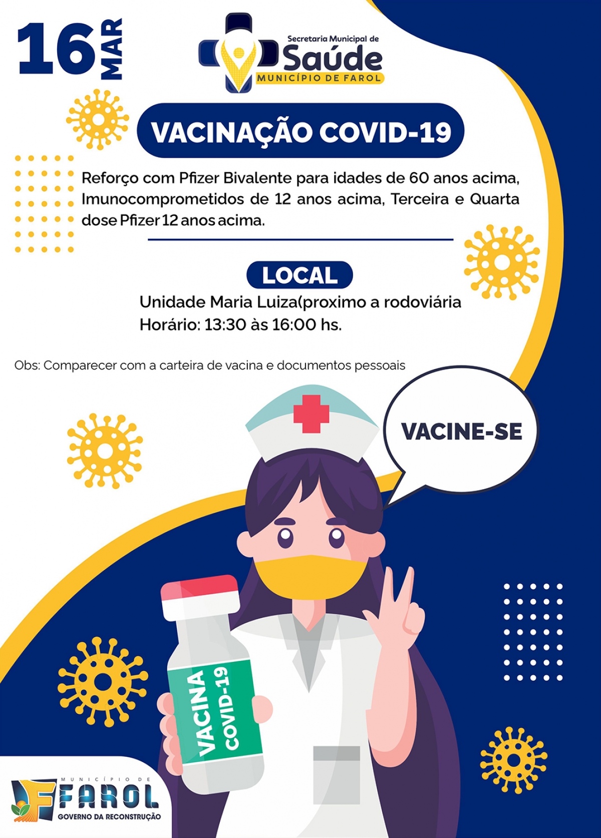 AVISO DE VACINAÇÃO COVID-19