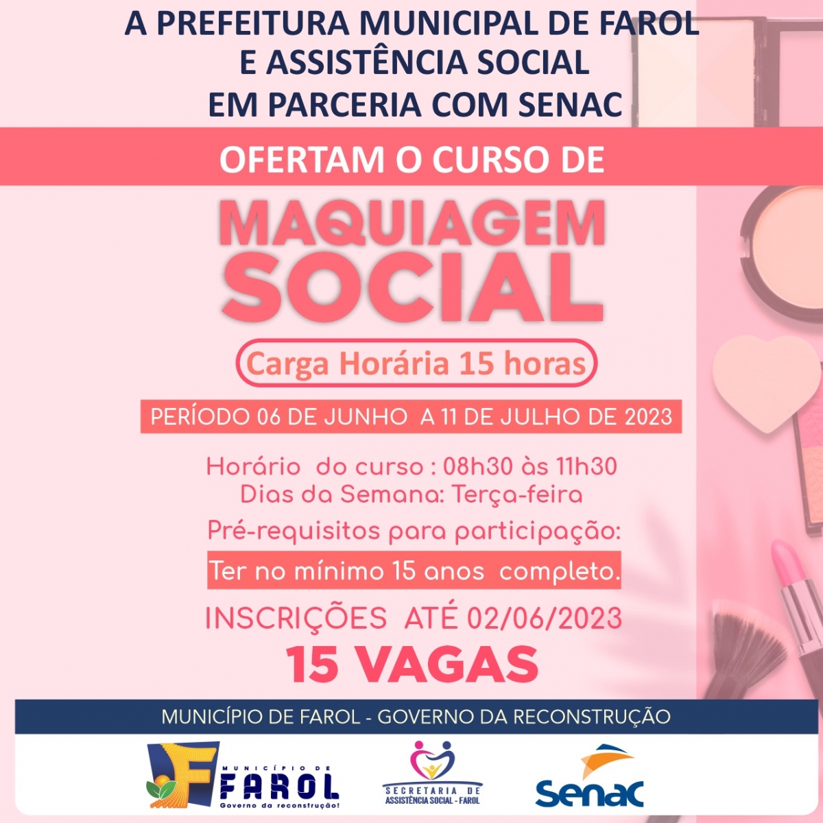 Curso de Maquiagem Social em Farol