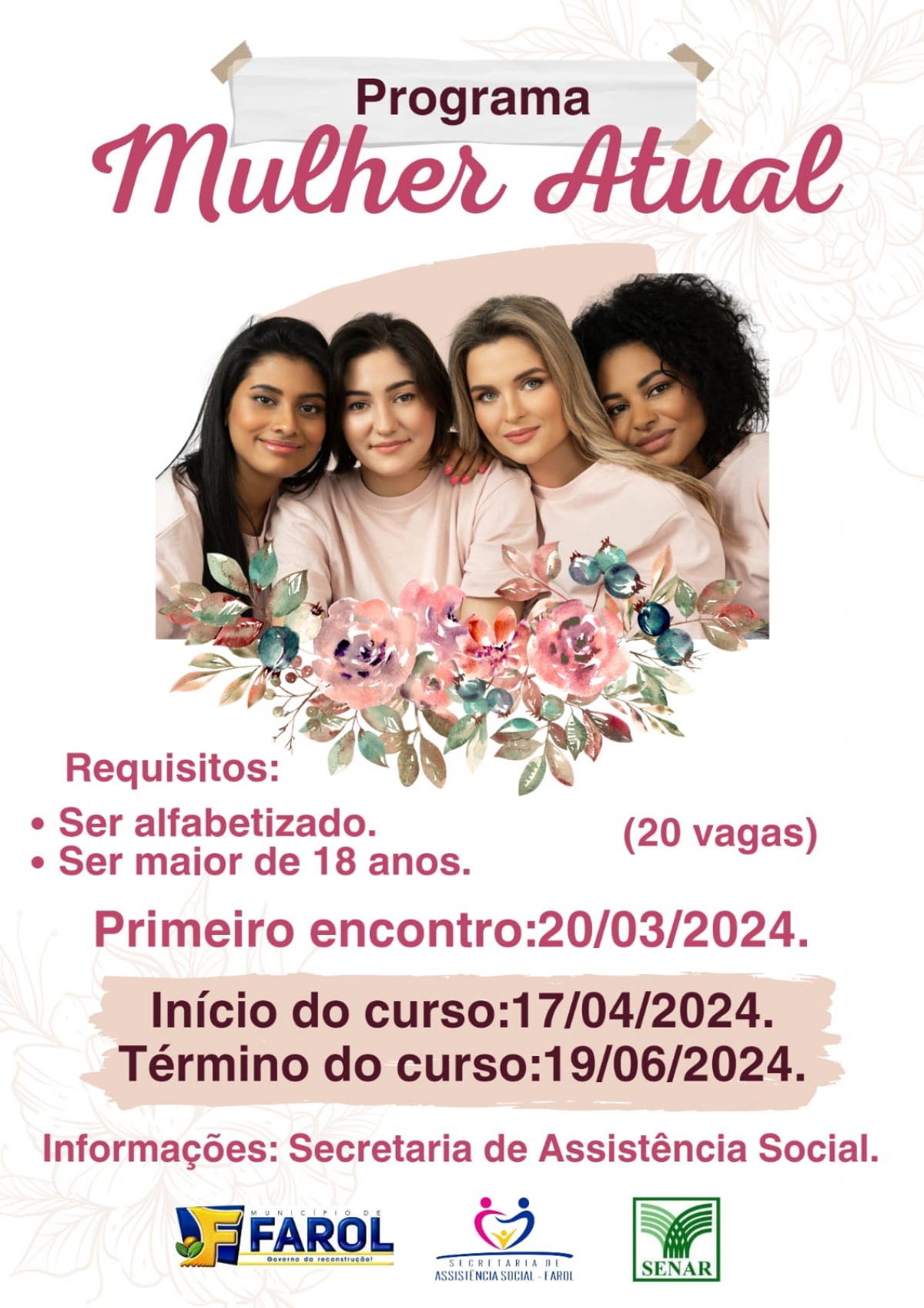 Programa Mulher Atual abre inscrições