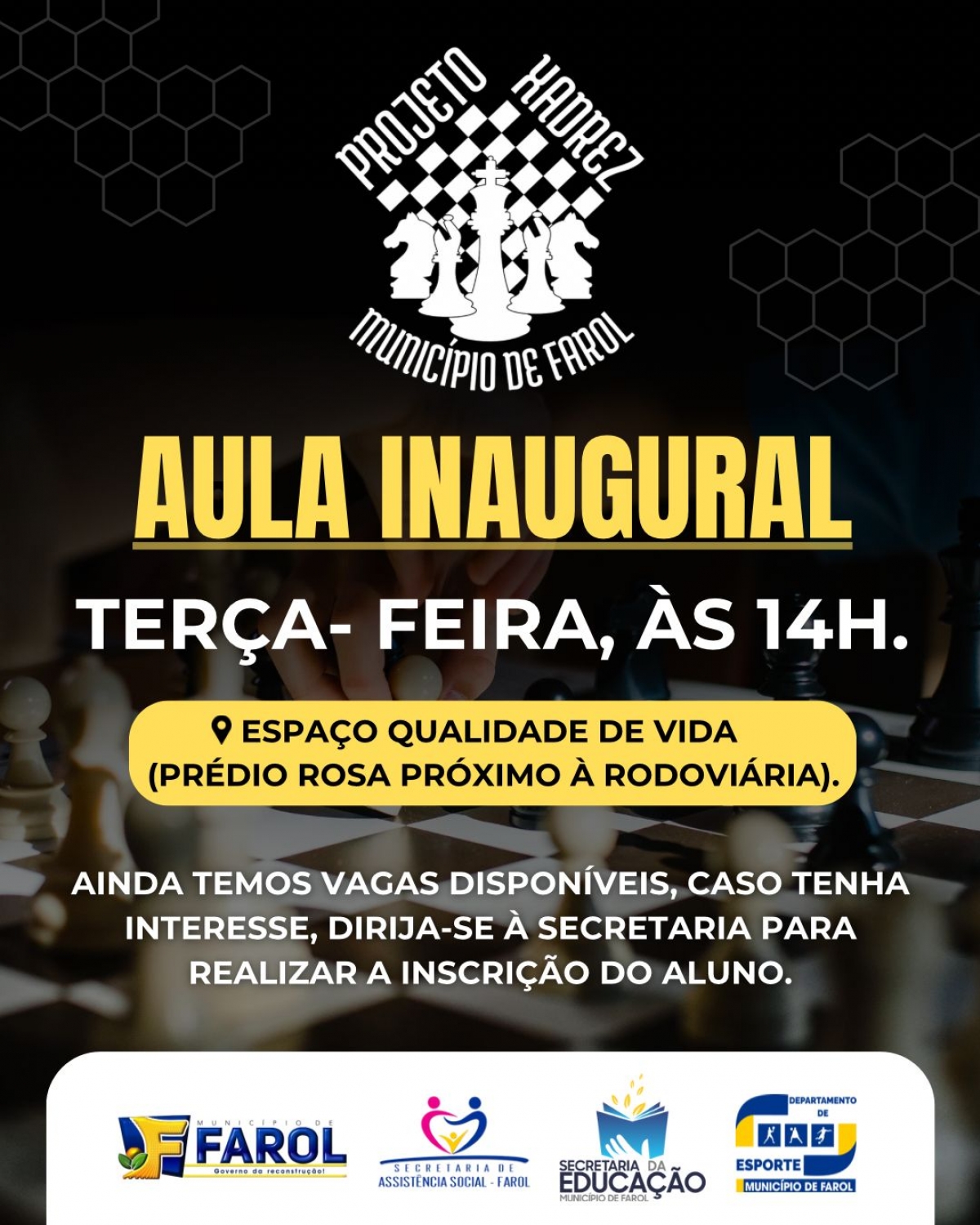 Farol se prepara para o xeque-mate no futuro com o Projeto Xadrez!