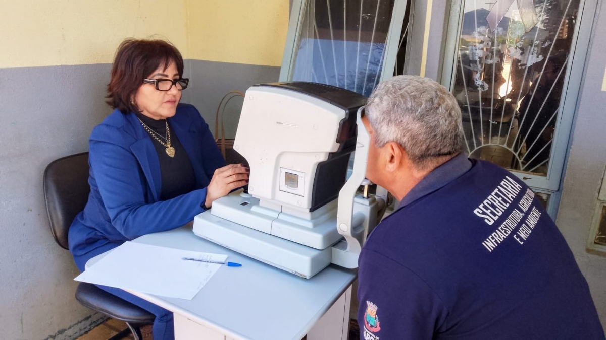 Servidores públicos municipais  contaram com exame de acuidade visual